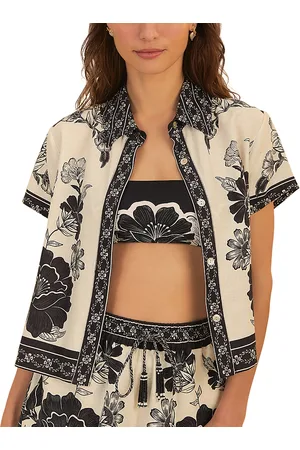 Farm Rio Flower Leopard Shirt