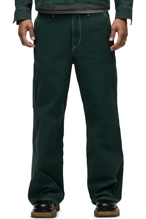Hudson Luca Wide Leg Carpenter Jeans in Green
