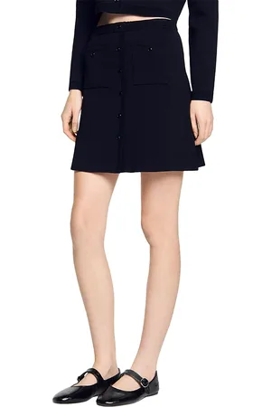 Sandro Short Knit Skirt