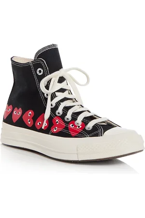 Comme des Garçons X Converse Unisex Chuck 70 Heart High Top Sneakers