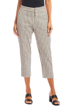 Karen Kane Striped Cropped Pants