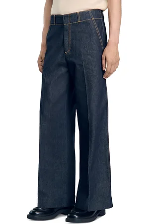 Sandro Vintage Flare Jeans in Raw Denim