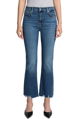 7 for all Mankind Daisy High Rise Ankle Bootcut Jeans in