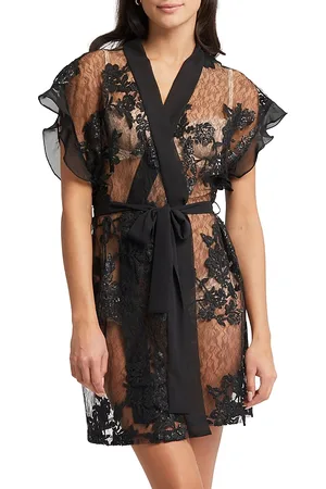 Rya Collection Charming Sequined Lace Cover Up Robe