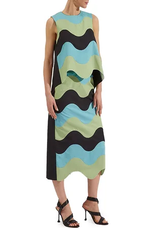 La DoubleJ Pencil Intarsio Waves Skirt