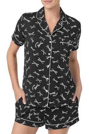 Kate Spade Printed Short Sleeve Boxer Pajama Set
