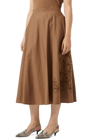Persona by Marina Rinaldi 1A Uscita Cremona Embroidered Midi Skirt
