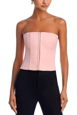DANIELLE GUIZIO Satin Corset Top