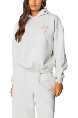 Edikted Sasha Bow Detail Hoodie