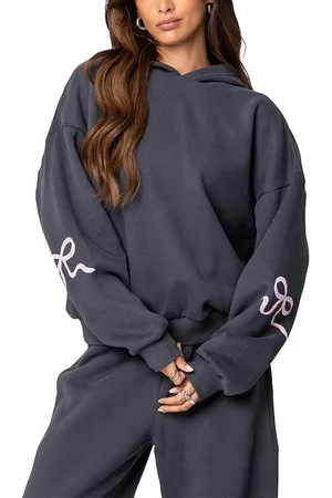 Edikted Bonney Bow Detail Hoodie