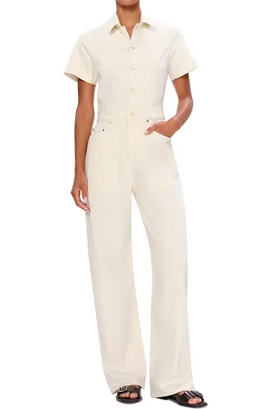 DL1961 Montauk Shirt Sleeve Barrel Leg Jumpsuit