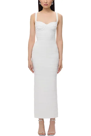 Hervé Léger Bandage Sweetheart Bodycon Gown
