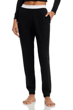 Alexander Wang Crysal Hotfix Waffle Jogger Pants