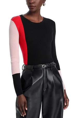 ELIE TAHARI The Marolo Color Blocked Wool Sweater