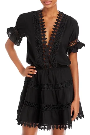 Peixoto Ora Cotton Embroidered Mini Dress Swim Cover Up