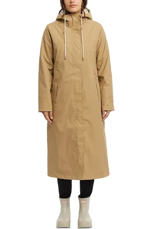 Hunter Sammy Rubberized Long Padded Raincoat