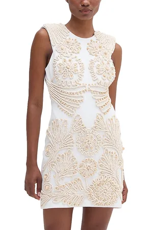 PATBO Dune Rope Trim Mini Dress