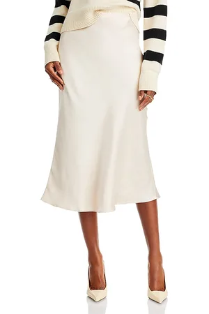 Aqua Midi Slip Skirt