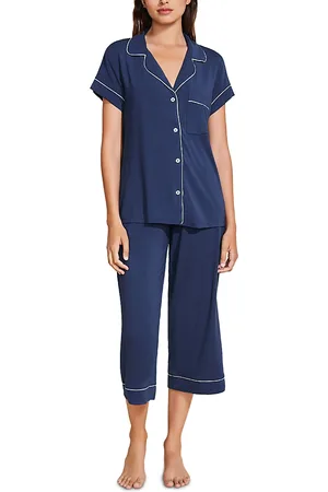 Eberjey Gisele Short Sleeve Crop Pajama Set