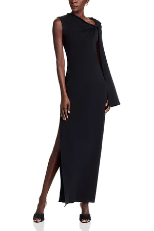 ROSETTA GETTY Twist Cape Maxi Dress