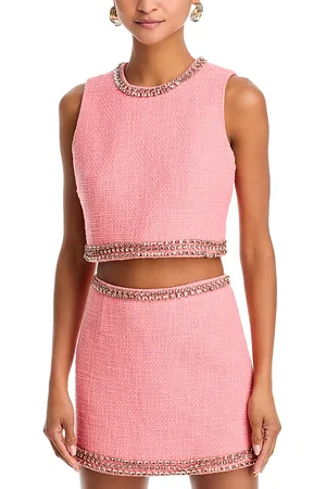 Cinq A Sept Verity Embellished Crop Top