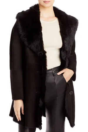 HiSO Sancy Toscana Trimmed Shearling Coat