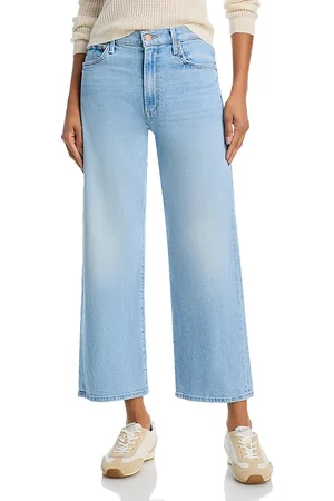 Mother The Dodger High Rise Ankle Wide Leg Jeans in