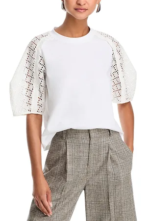3.1 Phillip Lim Lace Trim Tee