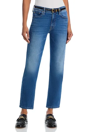 Mother The Outsider High Rise Ankle Jeans in