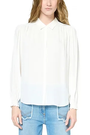 Gerard Darel Uteria Smocked Blouse