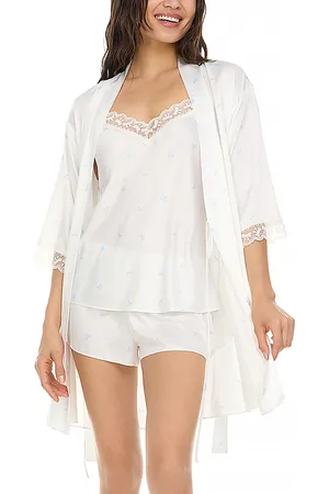Flora Nikrooz Sabrina Bow Lace Travel Set, 3 Piece