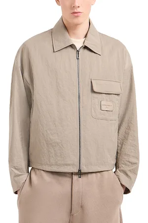 Emporio Armani Regular Fit Nylon Trucker Jacket