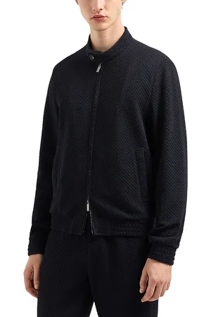 Emporio Armani Regular Fit Jacquard Bomber Jacket