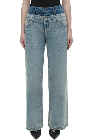 Simkhai Kove High Rise Double Waistband Jeans in