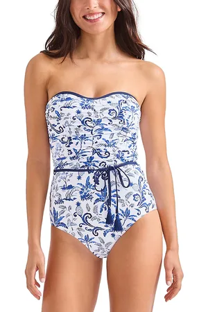 Tommy Bahama Terrazzo Tile Bando One Piece Swimsuit
