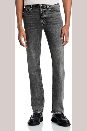 Frame Jet Set Modern Slim Straight Jeans in Black