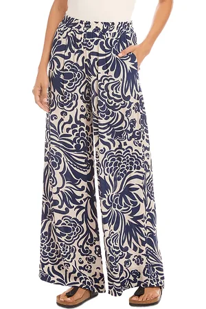 Karen Kane Wide Leg Printed Pants