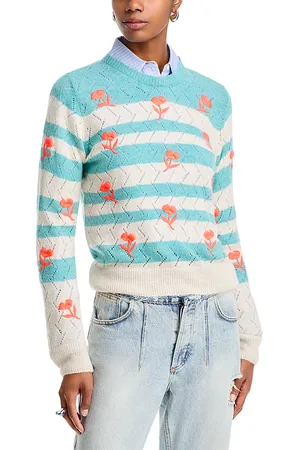 Essentiel Antwerp Embroidered Round Neck Pullover Sweater