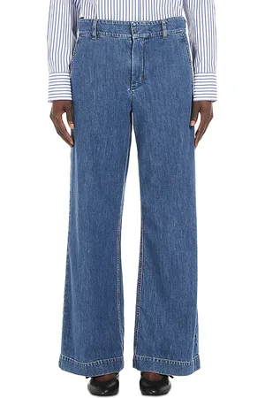 Max Mara Buono Wide Leg Jeans in Ultramarine
