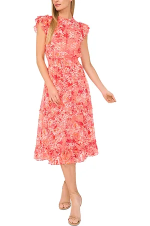 CE&CE Flutter Sleeve Smocked Dress