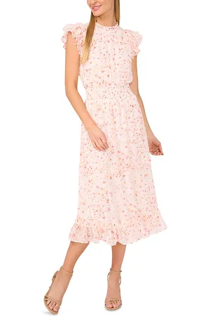 CE&CE Flutter Sleeve Midi Dress