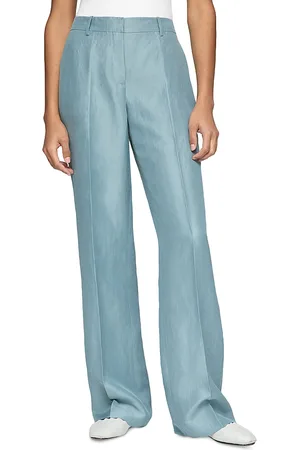 Lafayette 148 New York Gates Full Leg Linen Blend Pants