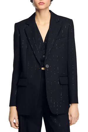 Sandro Sequin Suit Jacket
