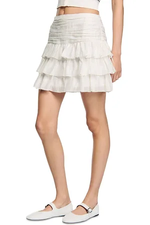 Sandro Short Ruffled Skirt