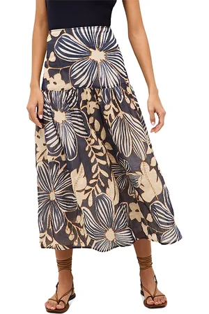 Marie Oliver Owens Printed Midi Skirt