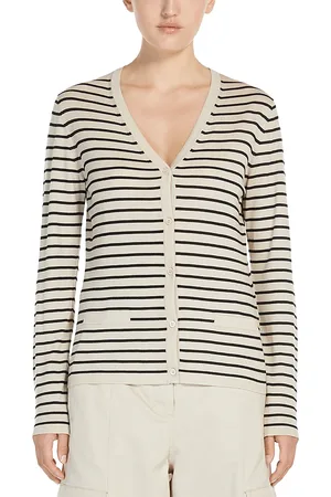 Max Mara Kenya Wool Striped Cardigan
