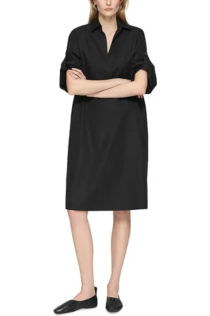 Lafayette 148 New York Tab Sleeved Popover Dress