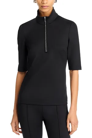 ROSETTA GETTY Zip Polo Top