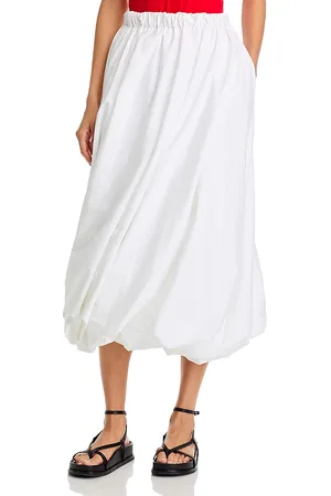 ROSETTA GETTY Twist Hem Skirt