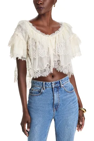 LOVESHACKFANCY Vienne Lace Top
